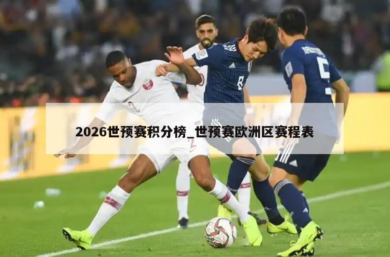 2026世预赛积分榜_世预赛欧洲区赛程表